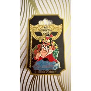 Disney Parks 2016 Mickey’s Halloween Party Queen of Hearts 3D Slider Pin
